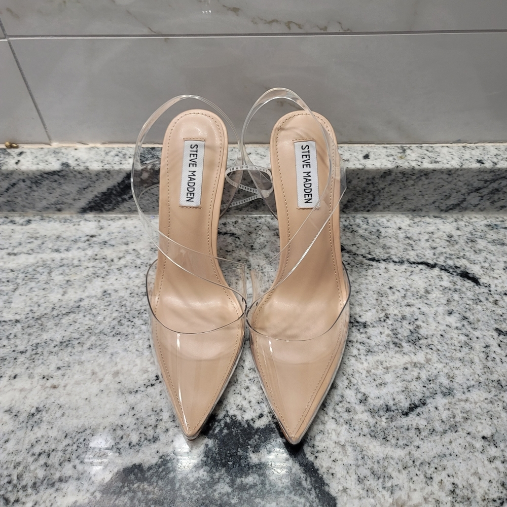 Steve Madden Vienne Clear Pointed Toe Stiletto Pu… - image 6